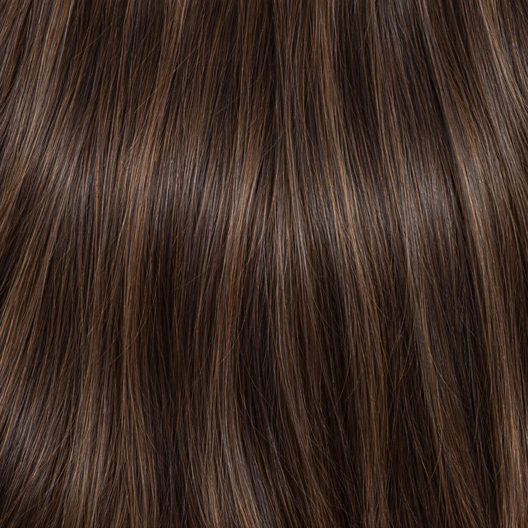 Truffle, Brunette highlights hair texture concept